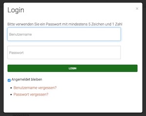 Login-Fenster