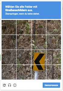 Captcha-Fenster