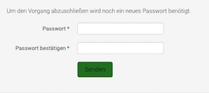 Neues Passwort