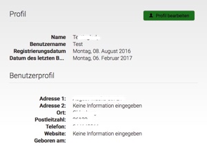 Meine Daten