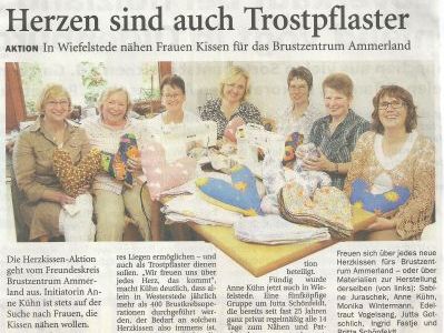 2011 08 26 NWZ Herzkissenstopfer Wiefelstede