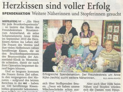 2011 11 12 NWZ Herzkissen voller Erfolg