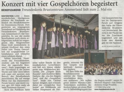 2012 04 24 NWZ 2. Gospelkonzert